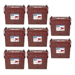 8X Trojan 12V 205AH J185P-AC Deep Cycle Flooded Lead Acid Battery. Fixed Price $4349.00.