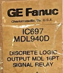 Ge-fanuc IC697MDL940D Discrete Logic Output Signal Relay Module New Box. Fixed Price $315.00.