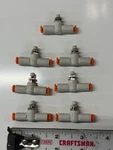 Lot Of 7 Smc AS1001F-01 Flow Control Valve 1/8" Tube Speed In-line. Fixed Price $70.00.