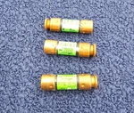 (qty 3) Cooper Bussmann FRN-R-20 Fusetron Dual Element Time Delay Class RK5. Fixed Price $19.99.