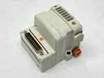 Smc VVQC1000-F25-1 Pneumatic Manifold Valve D-sub Connector End Plate. Fixed Price $19.79.