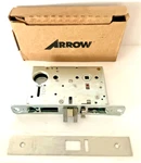 New Arrow BM12RH-LB.FIN Mortise Lock Ingle Point Latch Storeroom Nos. Fixed Price $224.88.