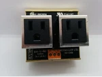 Weidmuller 991549 Duplex Receptacle, 125V 15A, LR82859 E141197. Fixed Price $14.95.