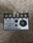 Cutler Hammer On Delay Timer D87AE A1. Fixed Price $60.00.