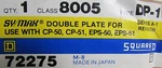 Square Symax Cp + Eps Double Plate 8005 Dp 1. Fixed Price $100.00.