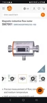 Ifm Efector SM7001 Magnetic-inductive Flow Meter, 0.06 13.20 Gsm. Fixed Price $125.00.