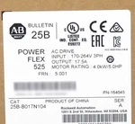 New Allen-bradley 25B-B017N104 Ab Powerflex 525 Drive 240VAC. Fixed Price $647.00.