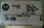 Ab Rockwell CB236 Opera. Coil SIZE0-1 Ser.# 110-120V 20-30A 50-60HZ -free Ship. Fixed Price $134.86.