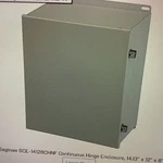 Saginaw SCE14128CHNF 14X12X8 Continuous Hinge Enclosure (new). Fixed Price $75.00.