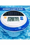 Solar Digital Pool Thermometer Floating Waterproof Lcd Spa Hot Tub Temperature. Fixed Price $18.99.