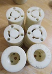 "lot Of 3" Bryant L6-15 Female Twist Lock Connectors, 15A/250V. Fixed Price $29.95.