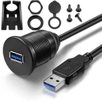 Icespring Usb 3.0 Car Mountable Extension Cable Ft Black Type Female. Fixed Price $7.99.