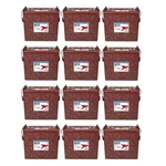 12X Trojan 12V 205AH J185P-AC Deep Cycle Flooded Lead Acid Battery. Fixed Price $6065.00.