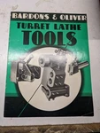 Bardons Oliver Turret Lathe Sales Brochure Catalog Features Specifications 1956. Fixed Price $81.60.
