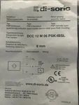 Di-soric Sensor Dcc 12 06 Psk-ibsl Metal Sensing Proximity Switch Pnp Normally. Fixed Price $59.00.