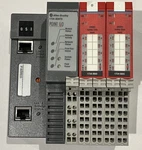 Allen-bradley Point Io Rack 1734-AENTR W/ 2X 1734-IB8S Mfg. 2021. Fixed Price $199.95.