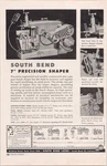 South Bend Lathe 7" Precision Shaper Vintage 1950S Magazine Print Ad. Fixed Price $9.77.