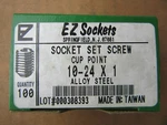 (100) Ez 10/24 X 1" Set Screws Cup Point New!!! Free Shipping. Fixed Price $12.95.