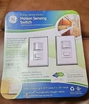Ge Pack White Motion Sensor Light Switch On/off/auto Timer 120 Volt 500 Watt. Fixed Price $39.99.