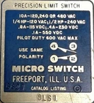 Honeywell / Microswitch 8LS1 Precision Limit. Fixed Price $83.89.