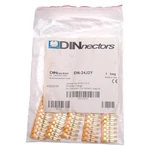 Lot Of Dinnectors DN-24J2Y Orange Terminal Block Jumper, 24-POLE, 25A 600V. Fixed Price $30.00.