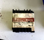 Texas Instruments Klixon Electronic Motor Protector Part 41AA1600E. Fixed Price $132.00.