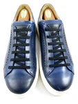 Allen Edmonds "oliver" Slip-on Stretch Brogue Lace Sneakers 8.5 Navy (733N). Fixed Price $194.00.