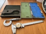 Mitutoyo Dial Caliper " No. 505-626 And Micrometer Made In Japan E5. Fixed Price $70.00.