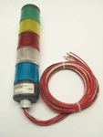 Electro-matic Telemecanique EMSL35ZYV8Q4-10 Led Stack Light Grn Yel Red Clr Blu. Fixed Price $237.49.