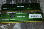 AMP0 Wintec 2X2GB=4 667MHZ DDR2 Desktop Memory Ram Set. Fixed Price $14.99.