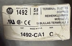 Allen Bradley 1492-CA1 Terminal Block Surplus Nib Pack Of 50 Factory Sealed. Fixed Price $95.00.