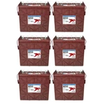 6X Trojan 12V 205AH J185P-AC Deep Cycle Flooded Lead Acid Battery. Fixed Price $2799.05.