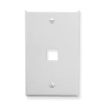 Icc IC107LF1WH Faceplate, Oversized, 1-PORT, White. Fixed Price $6.40.