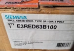 Siemens Enclosed Circuit Breaker E3RED63B100 , E2N3R Enclosure And. Fixed Price $576.00.