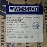 Ashcroft Remote Gas Actuated Thermometer 20-240 Deg 41GKY00FF55Y. Fixed Price $250.00.