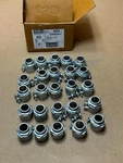 25X Pack Hubbell Raco 2103 3/4" Uninsulated Straight Connector Conduit Fitting. Fixed Price $62.99.