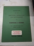 Bardons Oliver Operator Service Maintenance Manual Lathe #2 1948 Shop Book. Fixed Price $165.98.