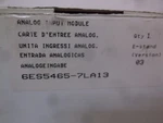 Siemens 6ES5-465-7LA13 Module Analog Input Nsmp. Fixed Price $1390.00.
