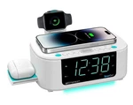 Emerson CKSW5010 Smartset Wireless Charging, Dual Alarm Fm Clock, White. Fixed Price $87.83.
