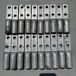 (qty. 20) Homac SA-350-N Aluminum Two-hole Compression Connector Lug. Fixed Price $149.99.