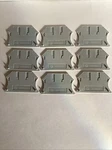 Lot Of 9- Allen Bradley 1492-EBJ3 End Barrier Gray Snap-on Mounting. Fixed Price $28.99.