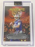 Josh Allen Bills 2025 Wild Card Haunted Hits Shimmer Orange Pumpkins 1/4 (Z4). Fixed Price $12.00.