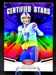 Josh Allen Cosmic Galaxy Rainbow Purple Foil Investment Card Buffalo Bills. Fixed Price $19.99.