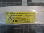 Lot Of 5 Omega Precision Fine Wire Thermocouples L0044K Dia .010 Leng 72". Fixed Price $35.00.