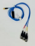 Pcb 4-CONDUCTOR Shielded Fep Cable, 5-FT 4-SOCKET Plug (3) Bnc 034G05. Fixed Price $44.95.