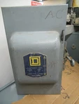 Square 92251F 30 Amp 240 Volt 2P Fused Vintage Double Throw Switch -ATS79. Fixed Price $250.00.