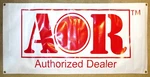 Ultra Rare Giant 48 X 22" Aor Scanner Receiver Authorized Dealer Vinyl Banner. Fixed Price $195.00.