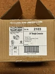 25 Pack Hubbell Raco 2103 3/4" Uninsulated Straight Connector Conduit Fitting S5. Fixed Price $35.00.
