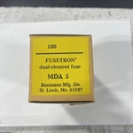 Fuse Box Of 100 MDA-5 MDA5 250V Bussmann Ceramic. Fixed Price $125.00.